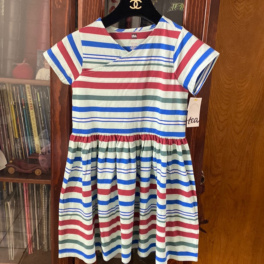 Tea Collection Girl’e Stripes Dress Size 7